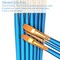 BOSOBO Paint Brushes Set, 2 Pack 20 Pcs Round Pointed Tip Paintbrushes Nylon Hair Artist Acrylic Paint Brushes for Acrylic Oil Watercolor, Face Nail Art, Miniature Detailing and Rock Painting, Blue